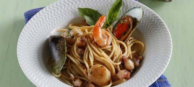 Паста с креветками