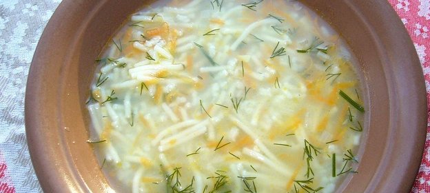 Суп на бульоне из индюшатины