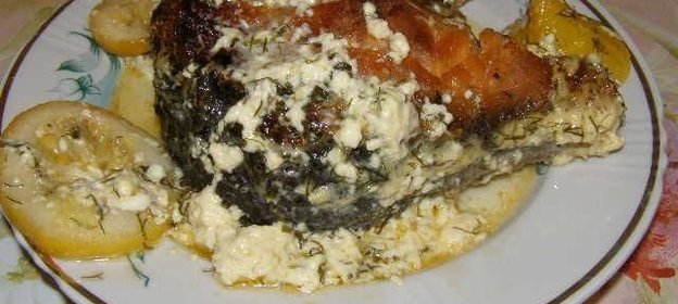 Стейк из семги в духовке