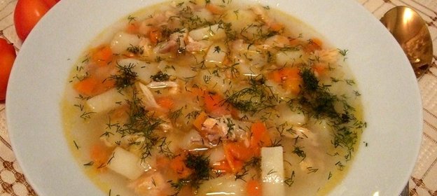 Уха из головы семги