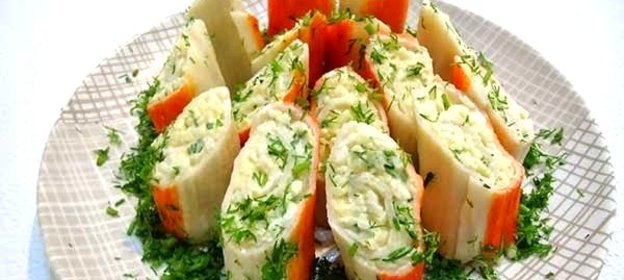 Крабовые палочки с сыром