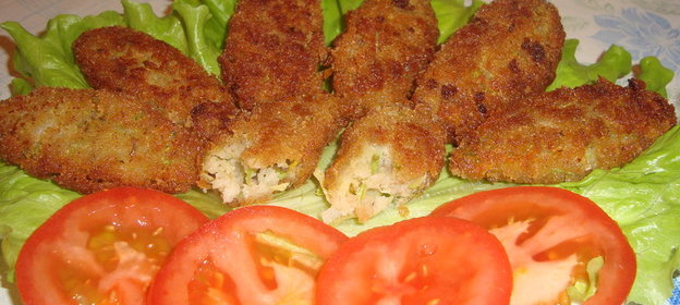 Котлеты из кабачков (не оладья )