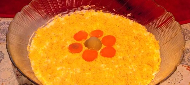 Салат Сайра под шубой