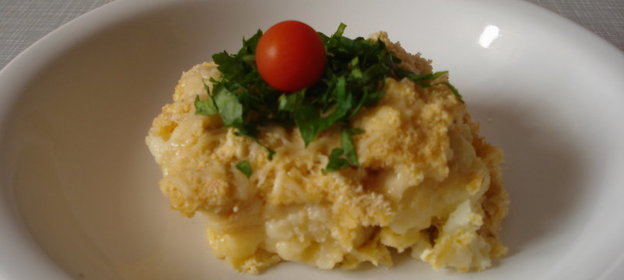 Запеканка из цветной капусты с сыром