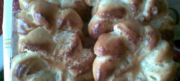 Булочки Кокосовые цветочки