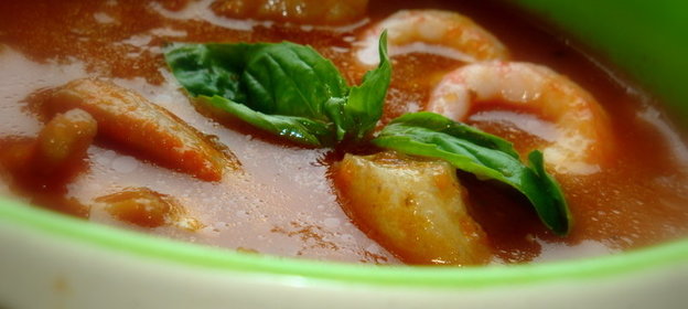 Томатный суп Морской