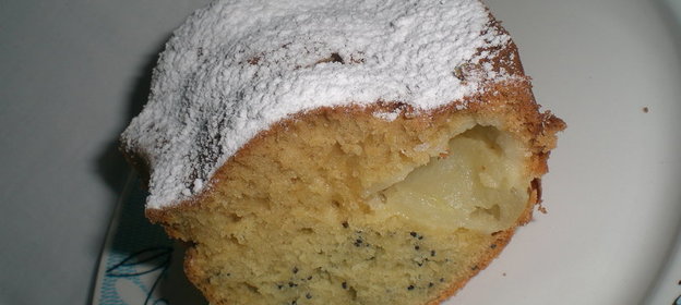 Яблочно-маковый кекс