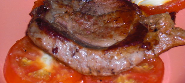 Стейк в винном маринаде