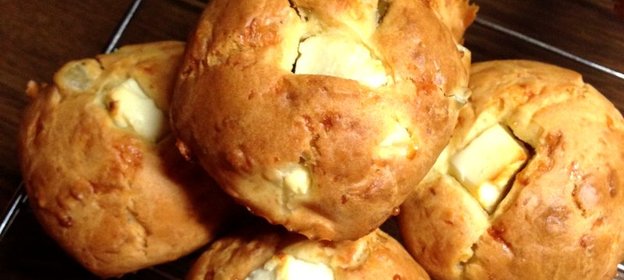 Маффины с сыром фета и оливками