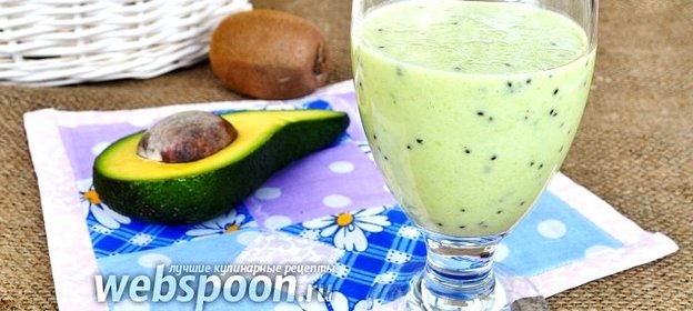 Смузи из киви и авокадо