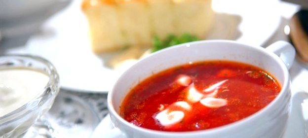 Борщ на говяжьем бульоне