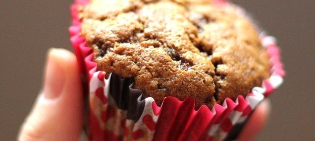 Тыквенные маффины с карамелью