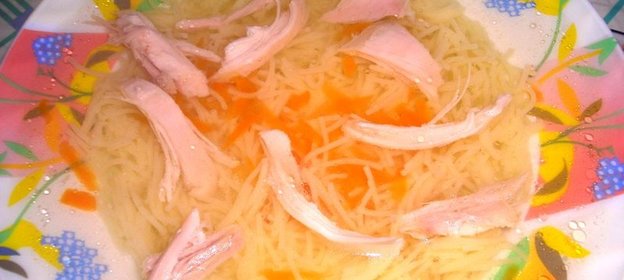Бульончик куриный с вермишелью Натуральный