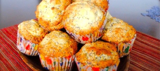 Лимонные маффины с маком