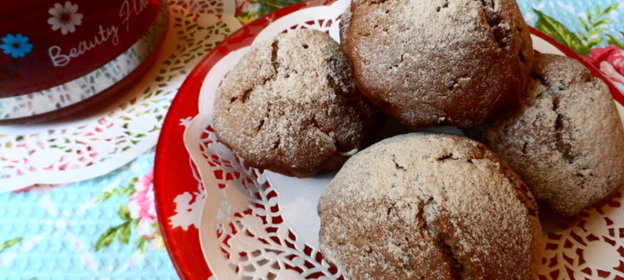 Кексы сметанные с рисовой мукой и какао