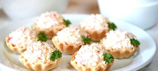Начинка для тарталеток с крабовыми палочками