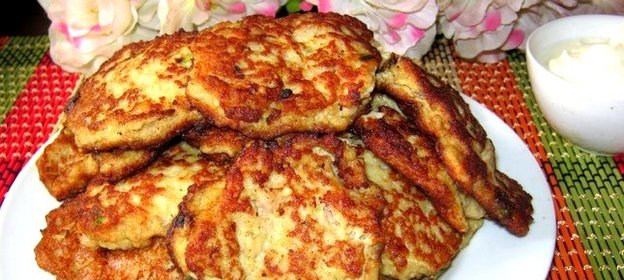 Оладьи из мясного фарша