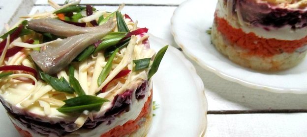 Сельдь под шубой с плавленным сырком