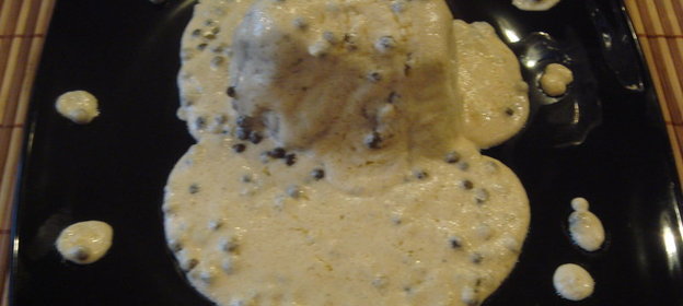 Стейк на зелёных перцах