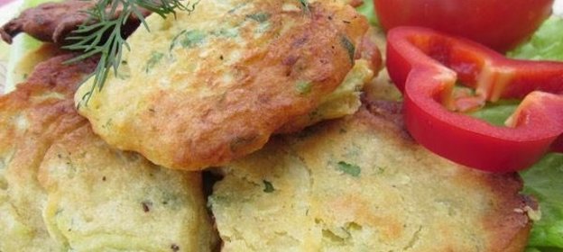 Кабачковые оладьи без яиц