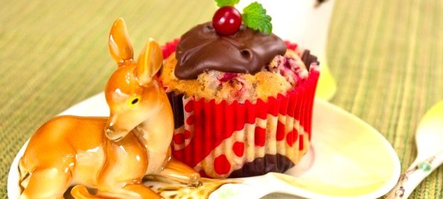 Маффины с ягодой