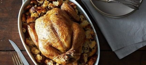 Курица с хлебом