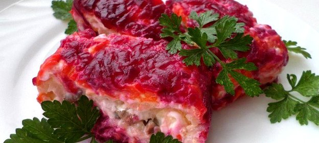 Селедка под шубой в рулете