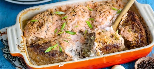 Ленивые голубцы с фаршем и рисом