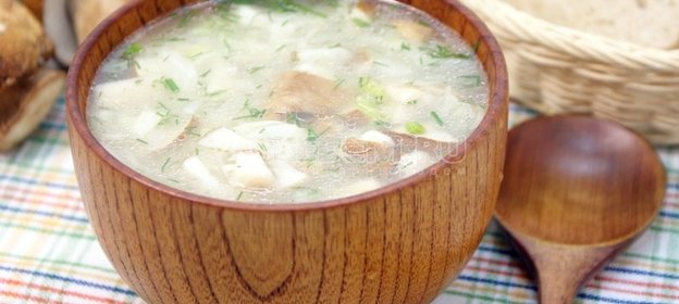 Щи с грибами