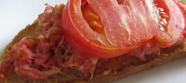 «Ложная» пицца на хлебе