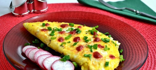 Яичница по-японски с сыром