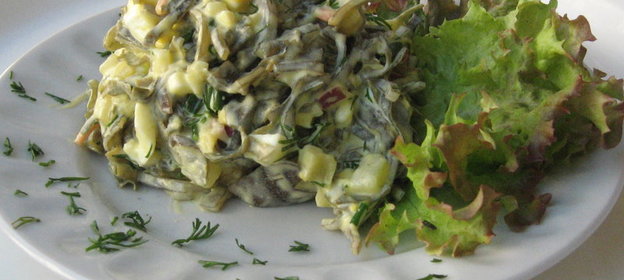 Салат с морской капустой(вариант)