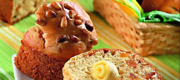 Маффины с лисичками и курагой