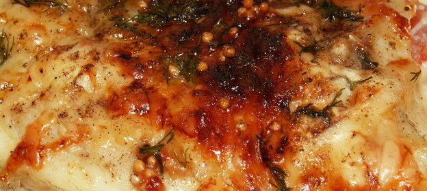 Телапия в медово-горчичном маринаде