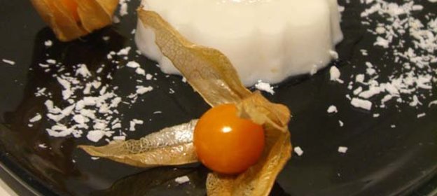 кокосовое желе (почти панна котта)