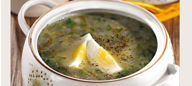 Зеленые щи из щавеля