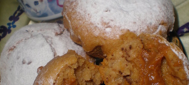 Маффинс с вареным сгущенным молоком