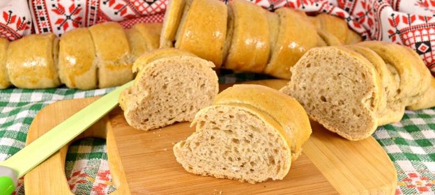 Витые батоны пшенично-ржаные