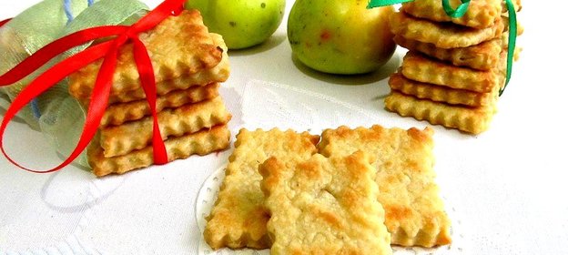 Постное яблочное печенье