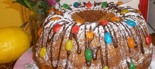 Кекс бананово-шоколадный