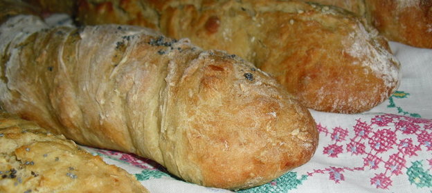 Овсяные крученые багеты