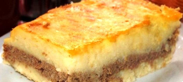 Картофельная запеканка с фаршем в духовке