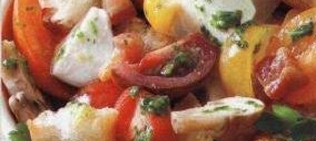 Яичница с укропом и петрушкой