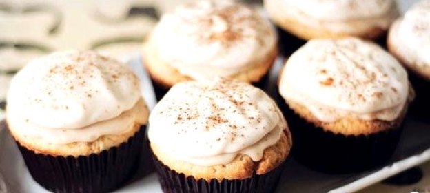 Маффины с корицей и кофейной глазурью