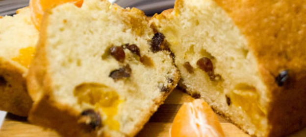 Рождественский кекс с мандаринами