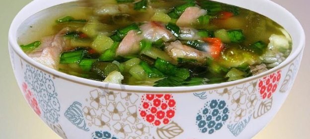 Рыбный суп уха из карпа