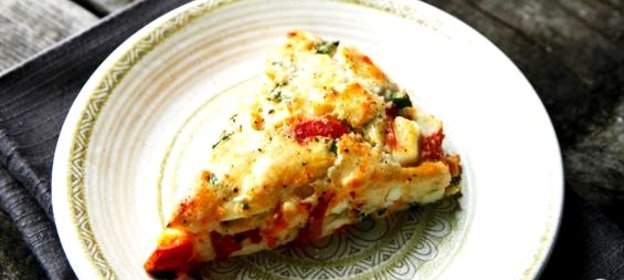 Лепешки с овощами и сыром Фета