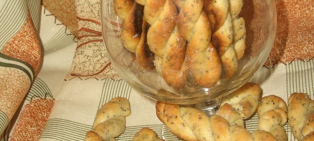 Печенье Сливочно-маковые веревочки