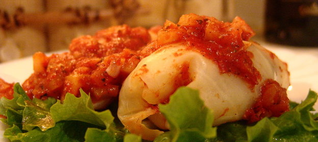 Голубцы с мексиканским акцентом, постные