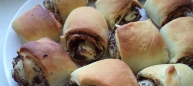 Булочки-рулетики с маком